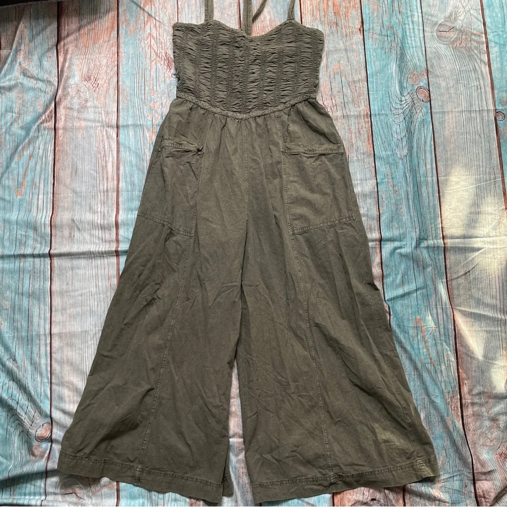 Free People Forever Always Cotton Wide Leg Jumpsuit - Picture 3 of 10